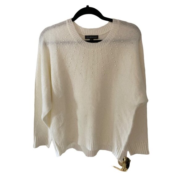 NWT Inc International Concepts Women’s Plush Sweater W/ Pearl Accents XL - Picture 1 of 8
